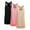 3pcs- Black + Khaki + Coral, variant on Women's 3 Pack Banded Bottom Workout Tank Tops Tummy Flattering Yoga Shirts Racerback Gym Clothes