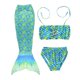thumbnail image 4 of Disfraz de cola de sirena para niños, traje de baño de fantasía, sin aleta Monofin, ideal para fiestas infantiles, 4 of 4