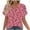 #7, variant on Jamicy Casual Blouses for Women Summer Outfits Womens Blouse 2025 Summer Short Sleeve V Neck Buttons Tops Loose Comfortable T-Shirt Top