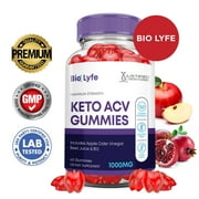 Bio Lyfe Keto ACV Gummies 1000MG Dietary Supplement 60 Gummys