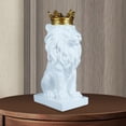thumbnail image 4 of European Style Lion Head Statue Collection Animal Figurine Table Decor Sculpture White, 4 of 8