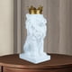 thumbnail image 4 of Colección de estatuas de cabeza 3D modernas, decoración de mesa, figurita de Animal, adorno de resina, escultura artesanal para el hogar, Blanco perfecl Escultura de León, 4 of 8