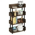 thumbnail image 5 of Furinno Turn-N-Tube 4-Tier Toolless Freestanding Multipurposes Display Rack, Walnut, 5 of 5