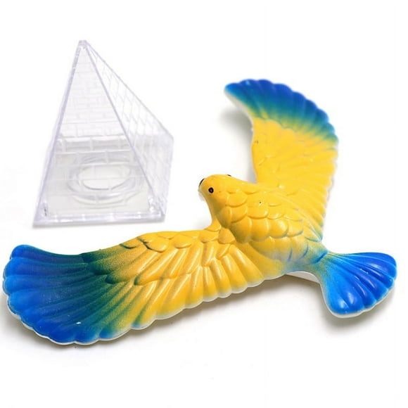 Magic Balancing Bird Science Desk Toy Balancing Eagle Novelty Fun Children Learning Gift Kid Educational Toy with Pyramid Stand,Random Color