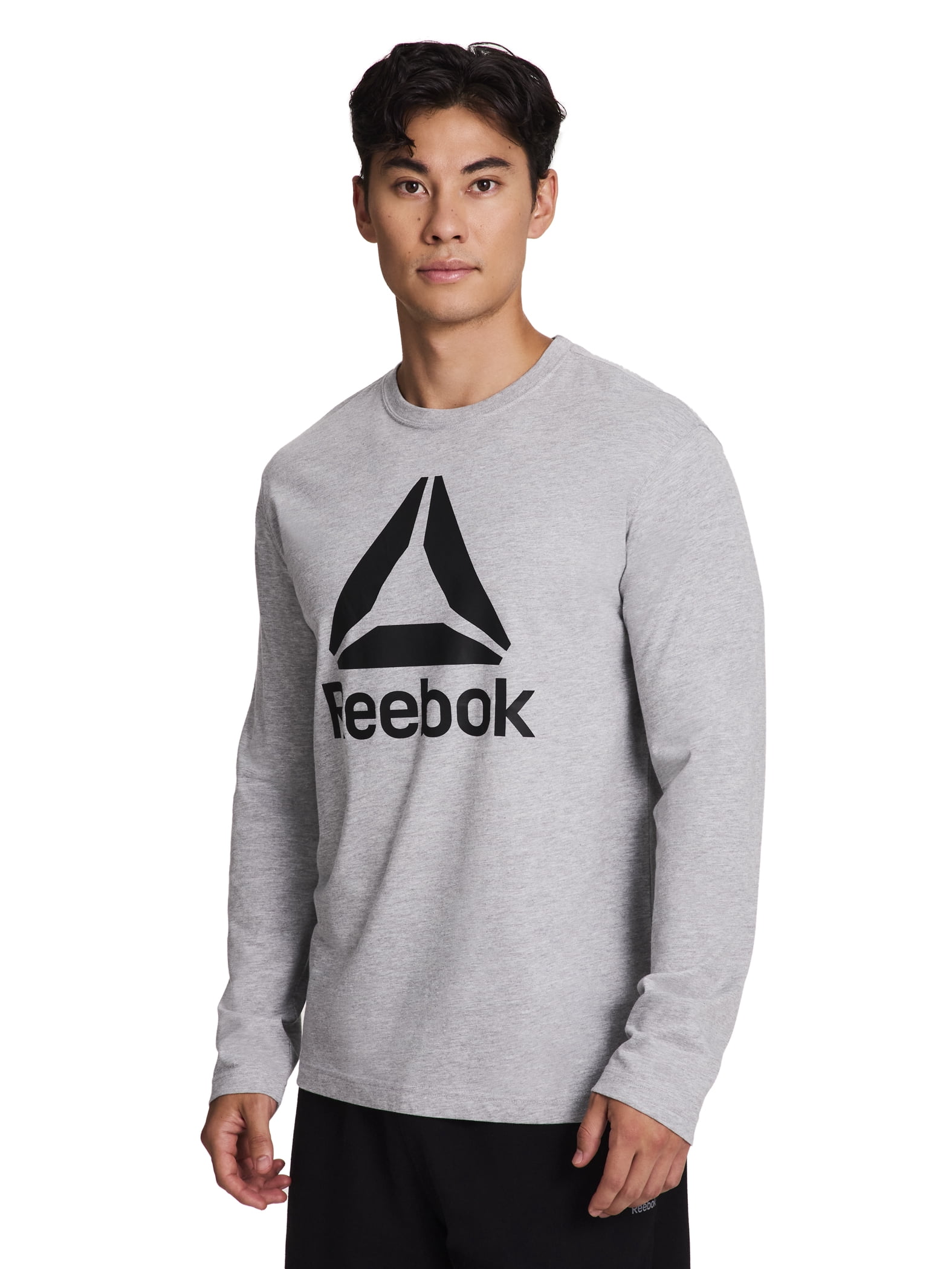 Reebok Men's and Big Men's Core Graphic Long Sleeve Top, Sizes XS-5XL