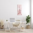 thumbnail image 2 of Stupell Industries Floral Pattern Eiffel Tower Pink Cloudy Sky Botanical & Floral Painting Gallery Wrapped Canvas Print Wall Art, 13 x 30, 2 of 6