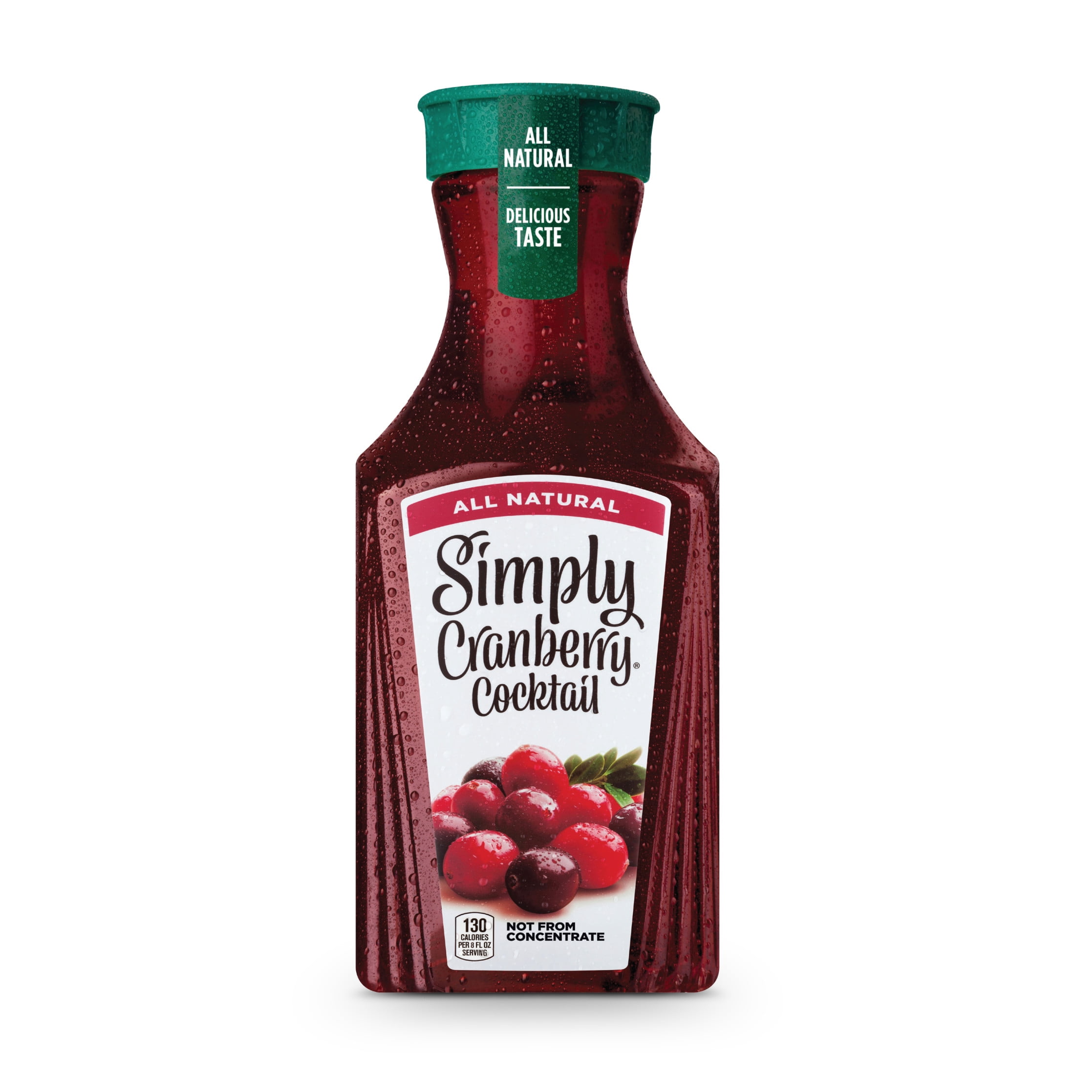 (3 pack) Simply Cranberry Cocktail Juice Drink Bottle, 52 fl oz