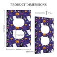 thumbnail image 3 of Balery Cute And Creepy for Duplex Wall Plates Kit, Electrical Outlet Covers, Standard Size 1-Gang 5.0" x3.0", Electric Receptacle Plug Covers-Style S, 3 of 6
