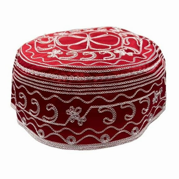 AzureGreen VHSHA Shango Santeria Hat, Red & White