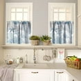 thumbnail image 2 of Nautical Coastal Kitchen Curtains and Valances Set Summer Beach Blue Teal Coral Kitchen Window Curtains Tier and Valance Curtain Set for Bedroom Living Room 54x18 & 27x24x2, 3 Panel, Ocean Animal -10, 2 of 2