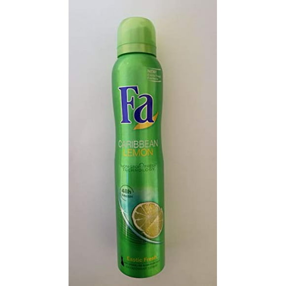FA Deodorant Spray, Caribbean Lemon 6.75 oz