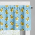 thumbnail image 3 of Ambesonne Yellow Bird Window Valance, Rubber Duck Pattern, 54" X 18", Pale Sky Blue Mustard, 3 of 5