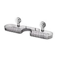 thumbnail image 3 of Estante de almacenamiento para baño, organizador de cocina versátil, estante con ventosa para baño gris claro, 3 of 9