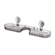 thumbnail image 3 of Estante de almacenamiento para baño, organizador de cocina, estante de pared versátil con ventosa gris claro, 3 of 9