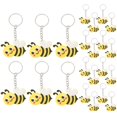 thumbnail image 4 of 24pcs Cute Cartoon Bee Pendant Bee Keychain Hanging Pendant  Creative Key Ring Bags Pendant, 4 of 6