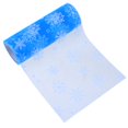thumbnail image 4 of Rollo de tul de copo de nieve con purpurina de 10 yardas, manualidades, decoración para fiesta de boda (azul) Tmvgtek Oficina Multiescena Multifunción, 4 of 6