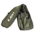 thumbnail image 2 of Sac de Pêche à Double Couche Vert Armée 130cm avec 2 Compartiments Principaux, 2 Poches Zippées et 2 Poches Latérales à Rabat, Bretelles Réglables, Matériau Polyester - Idéal pour les Pêcheurs Débutants et Professionnels, 2 of 6