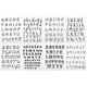 thumbnail image 1 of Sellos Transparentes Nikou Letras 8 Piezas Manualidades, 1 of 15