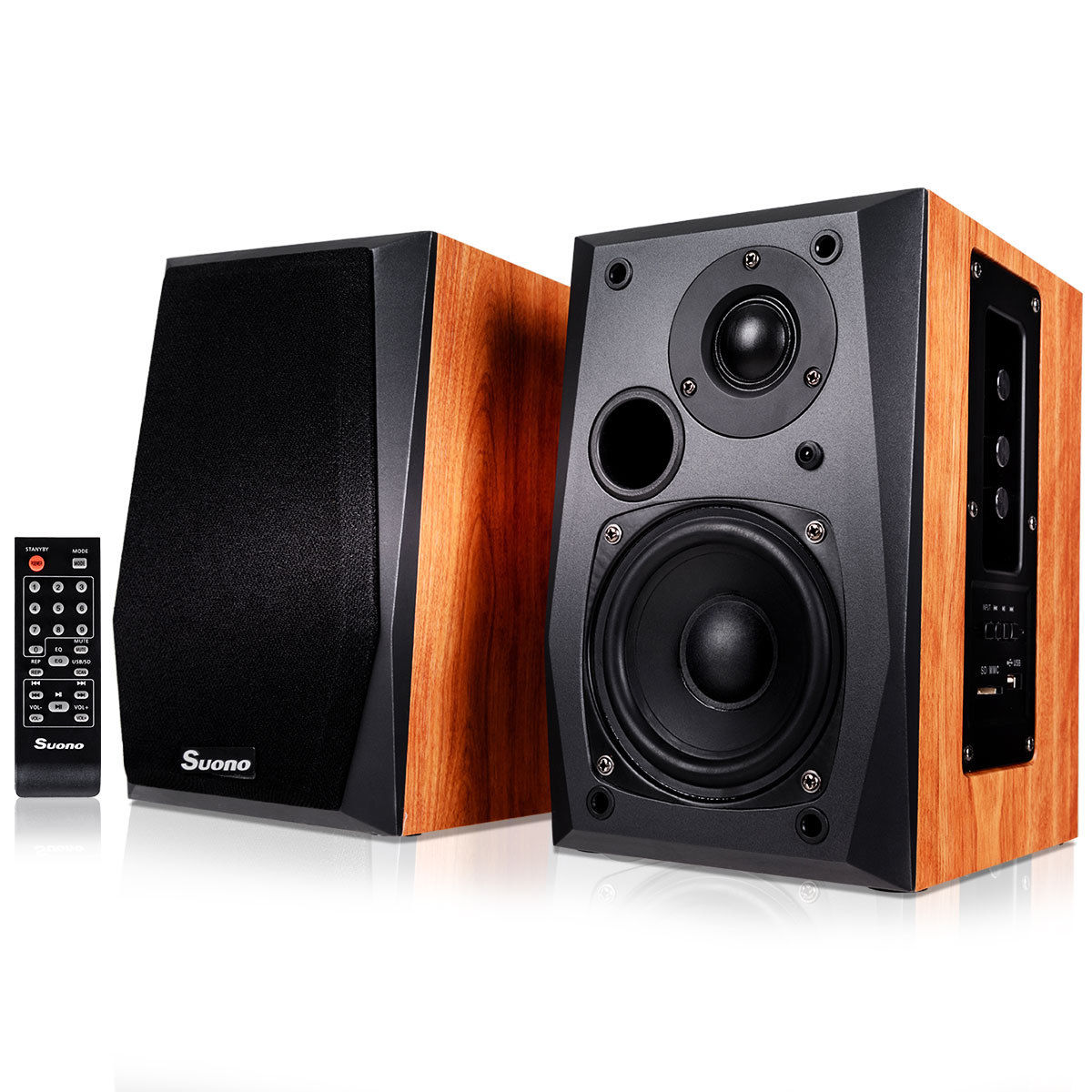 Powered Bookshelf Speakers Active Near Field Monitors Remote Control Walmart Canada