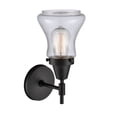thumbnail image 2 of 447-1W-BK-G194 Innovations Lighting Bellmont - 1 Light Wall Sconce-11.5 Inches Tall and 6 Inches Wide-Matte Black Finish-Seedy Glass Color, 2 of 3