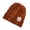 Brown, variant on Dengjunhu Hedging Cap Bouncy Thickened All Match Fine Workmanship Soft Keep Warm Plush Knitted Texture Twist Hat for Winter