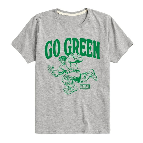 Marvel Hulk - Go Green - Toddler And Youth Short Sleeve Graphic T-Shirt