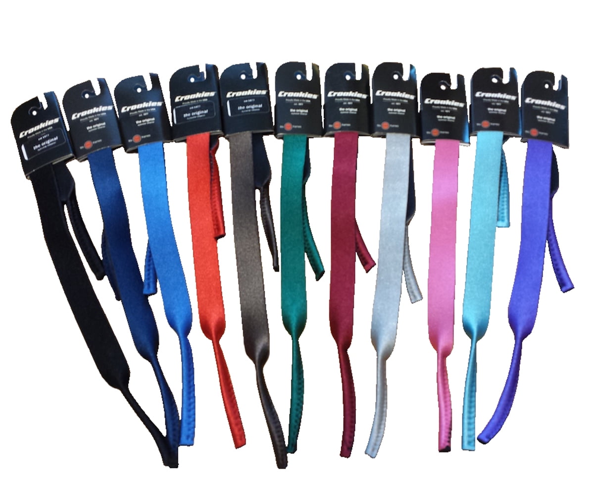 Croakies Original Eyewear Retainer, Silver, 16 Inch x 3/4 Inch