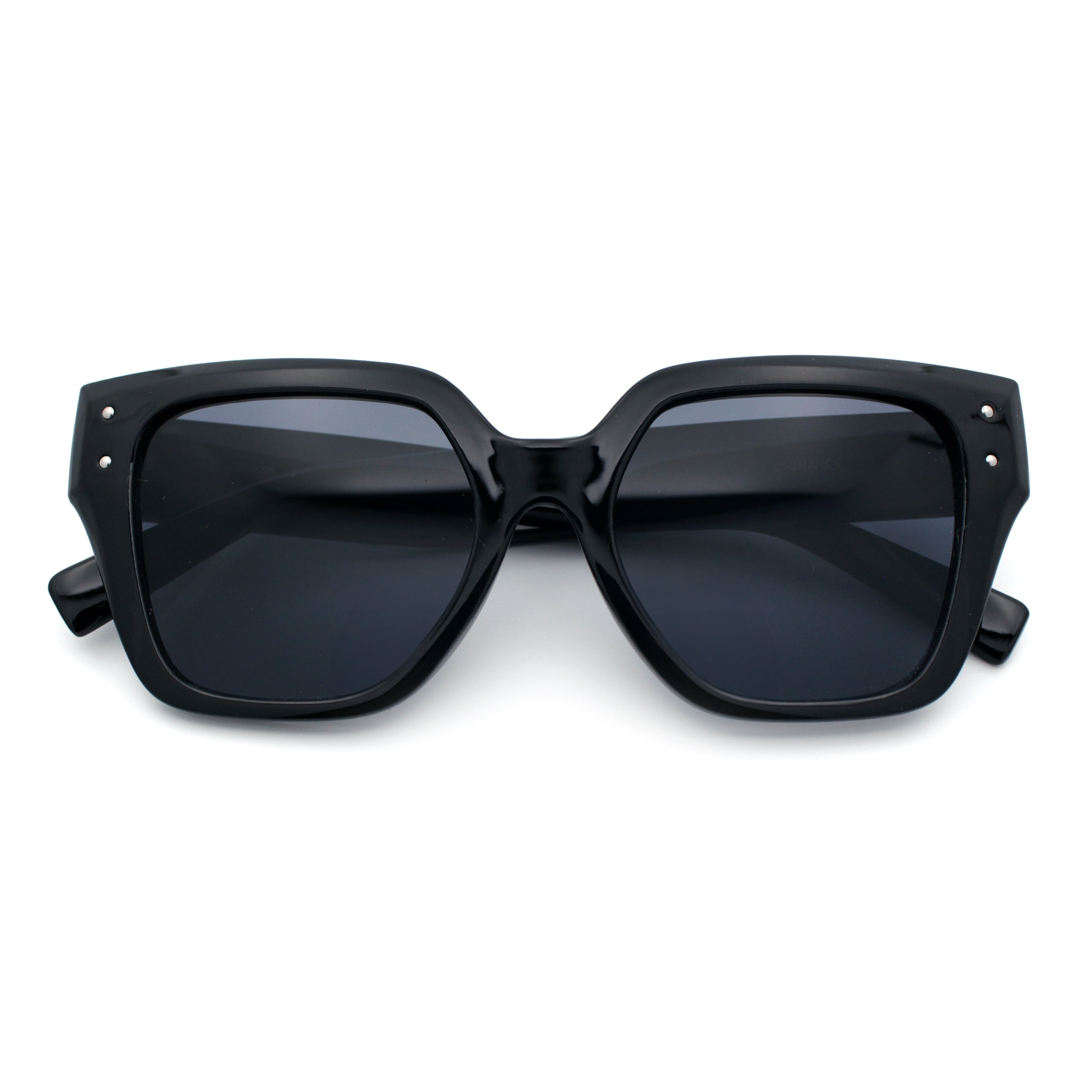 Womens Narrow Rectangle Chic Plastic Cat Eye Sunglasses All 