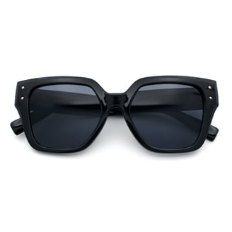 Womens Ironic Retro Narrow Metal Rim Cat Eye Sunglasses 