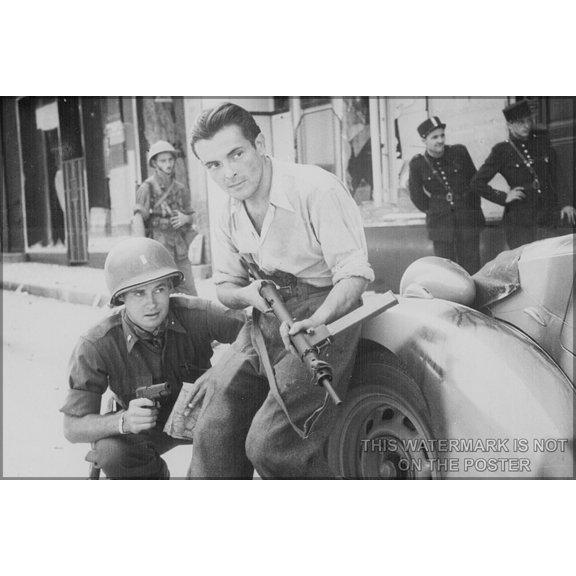 24"x36" Gallery Poster, french resistance Sten gun French resistance