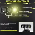 thumbnail image 4 of Faros Auxiliares 5 Modos Doble Color Led Para Auto Moto 2pcs, 4 of 8