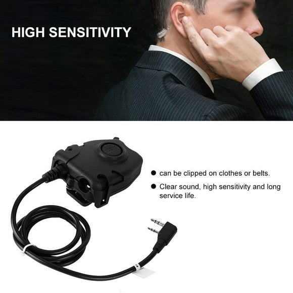 Waterproof Headphone, Talkie Headset, Durable for Bodyguard Security Guard Ground Staff