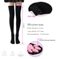 thumbnail image 6 of Cat Paw Socks, Thigh High Soft 3D Paw Pad Toe Beans Stockings for Women Cat Cosplay(Black), 6 of 7