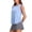 Blue#084, variant on Stichou Womens Workout Tank Tops Lightweight Sleeveless Shirts for Women with Side Slits Loose Fit Tops for Athletic Running Tennis Yoga Black M