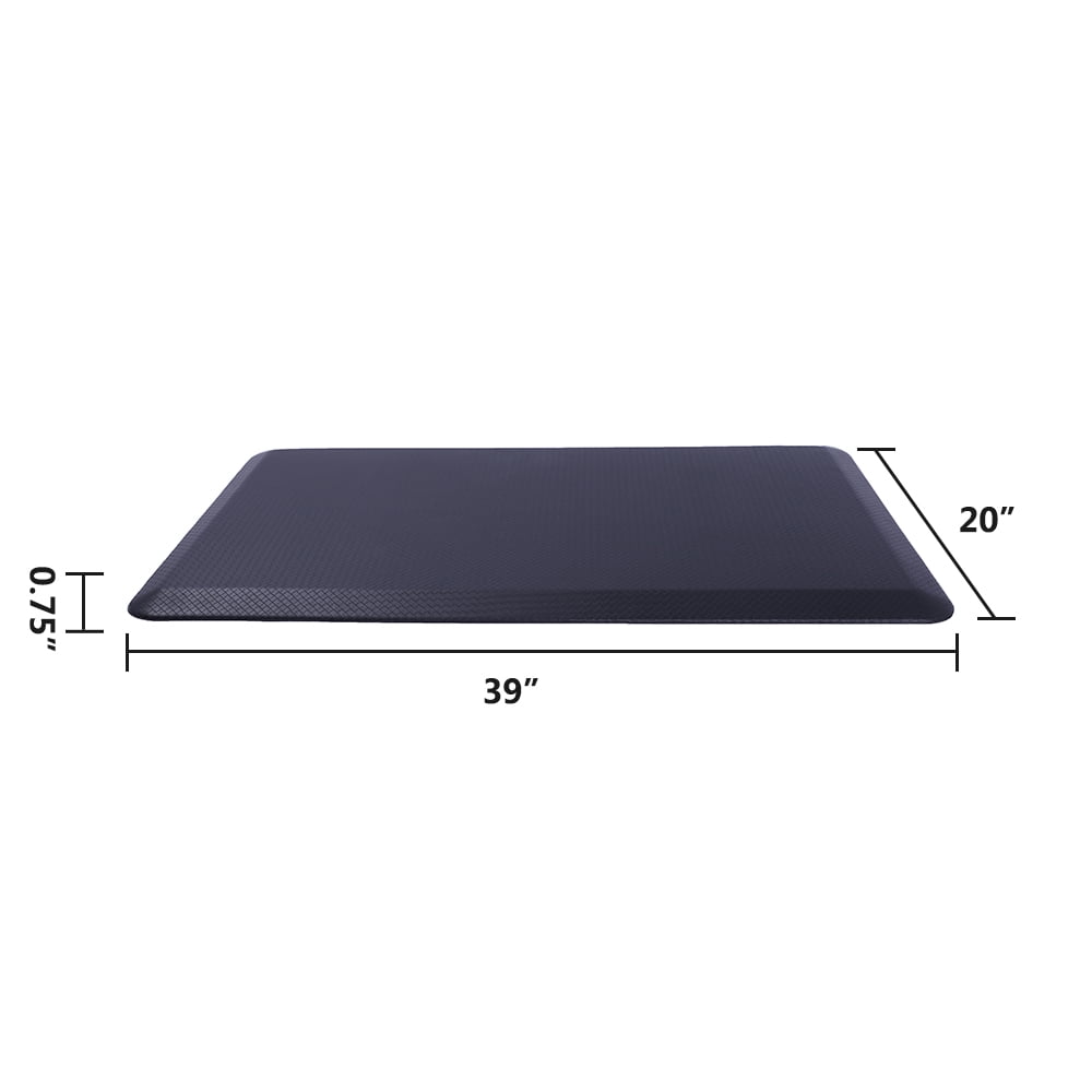 Lowestbest Salon Anti Fatigue Mat, PVC Leather Rectangle Comfort Barber Shop Beauty Floor Mats for Hair Stylist, Salon Mat Under Styling Chair