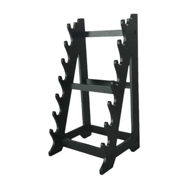 Soporte para katanas de madera en miniatura, soporte de modelos de micro-espederas, soporte de almacenamiento de almacenamiento para tiendas, amantes