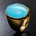thumbnail image 3 of QQTDFG Men Women Stainless Steel Oval Gemstone Wedding Statement Party Ring Size 7-12-11-White, 3 of 8