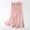 Pink, variant on Flowy Skirts For Women Sevevn Women's Summer New High Waist Cool And Comfortable-line Skirt Large Size Temperament Elastic Waist Mid Length Skirt