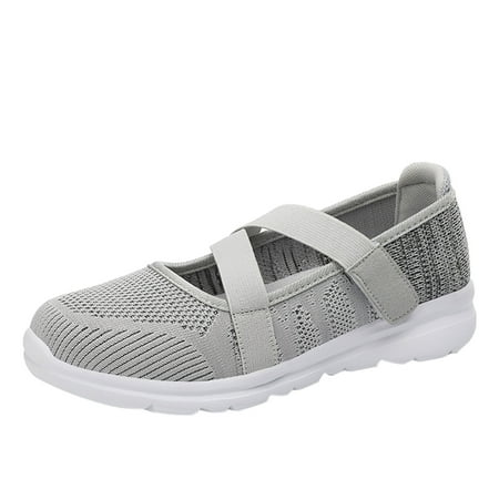 

Fesfesfes Flat Sneakers Women s Shoes Sports Knitting Breathable Mesh Stretch Shoes Lightweight Casual Running Shoes US:5.5(36)