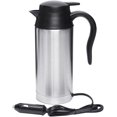 thumbnail image 1 of Hervidor eléctrico de acero inoxidable de 750 ml, 12 V, calentamiento automático, calentamiento rápido, taza eléctrica, termo de viaje para viajes largos en coche., 1 of 5