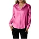 thumbnail image 3 of Tops de otoño,Blusa de manga corta estampada para mujer, top informal de poliéster, camisa de largo regular a la moda para uso diario, sopatenor, 3 of 9