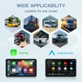 thumbnail image 3 of CARABC Portable Wireless Car Stereo D7 with Apple Carplay & Android Auto, 7" Touch Screen, 3 of 8