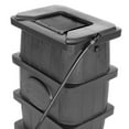 thumbnail image 3 of FCMP Outdoor 45 Gal Wood Grain Rain Water Catcher Barrel, Gray (2 Pack), 3 of 6
