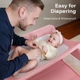 thumbnail image 6 of HARPPA 6-in-1 Baby Playard with Bassinet, Changing Table & Storage, Portable Travel Playard for Newborn,Pink, 6 of 11