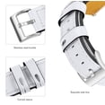 thumbnail image 4 of Compatible for Huawei Watch GT3/GT3 Pro 46mm Strap Leather, 22mm Quick Release Watch Strap Soft Sport Replacement Strap White, 4 of 4