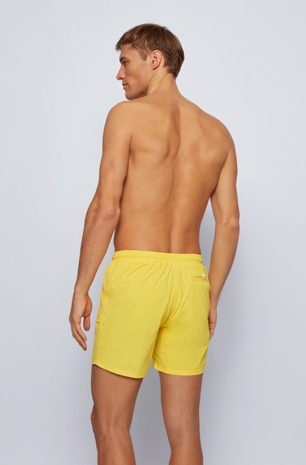 Boss Men's Logo-print swim shorts in technical fabric