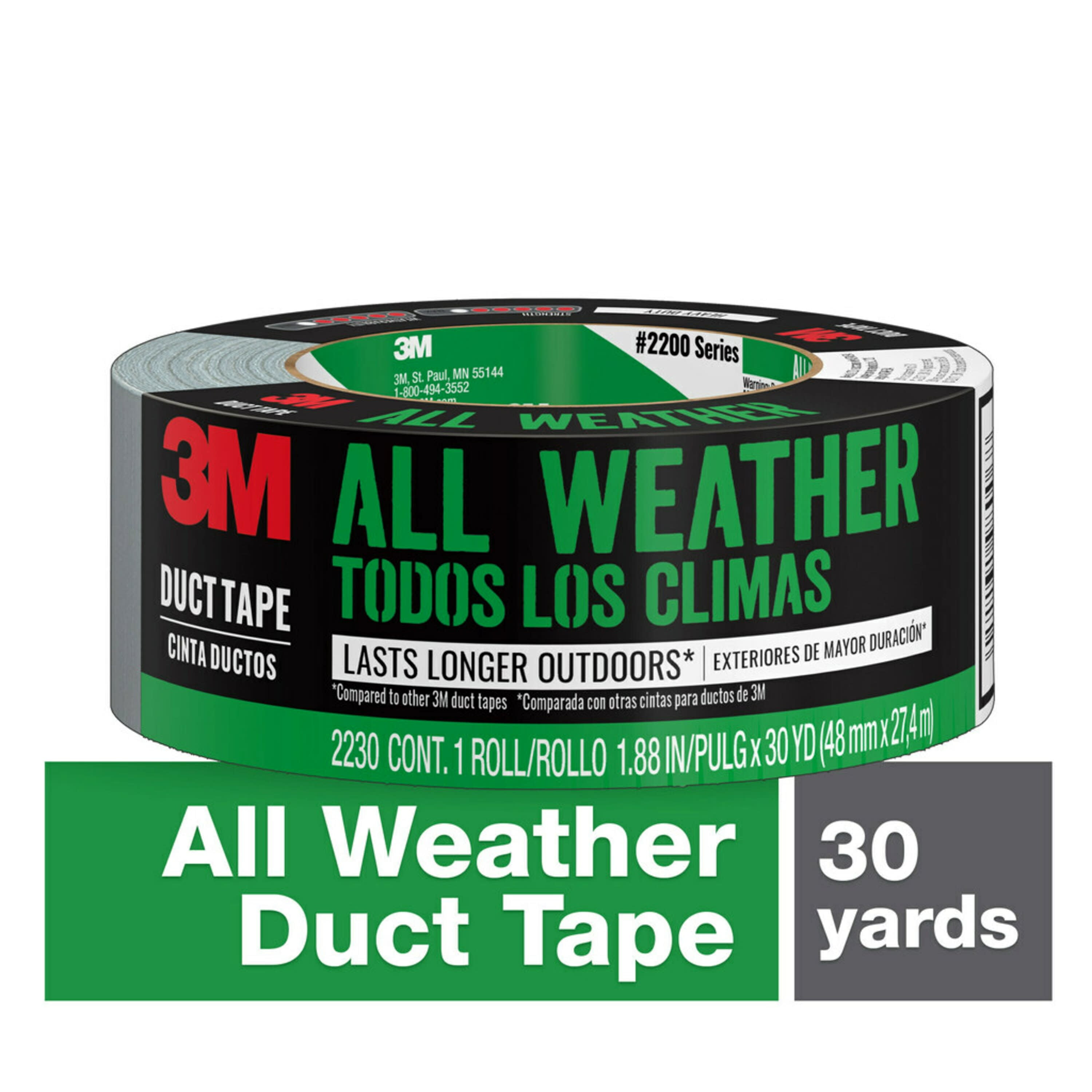 3" x 25yd 7.5Mil Thick Drab Olive Duct Tape PE Coat Weather Resistant 2.83" 72mm 