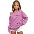 thumbnail image 6 of Shadoumai Girls Off The Shoulder Sweatshirt Y2k Long Sleeve Crop One Shoulder Pullover Fall Teen Girl Cropped Shirt Top, 6 of 6
