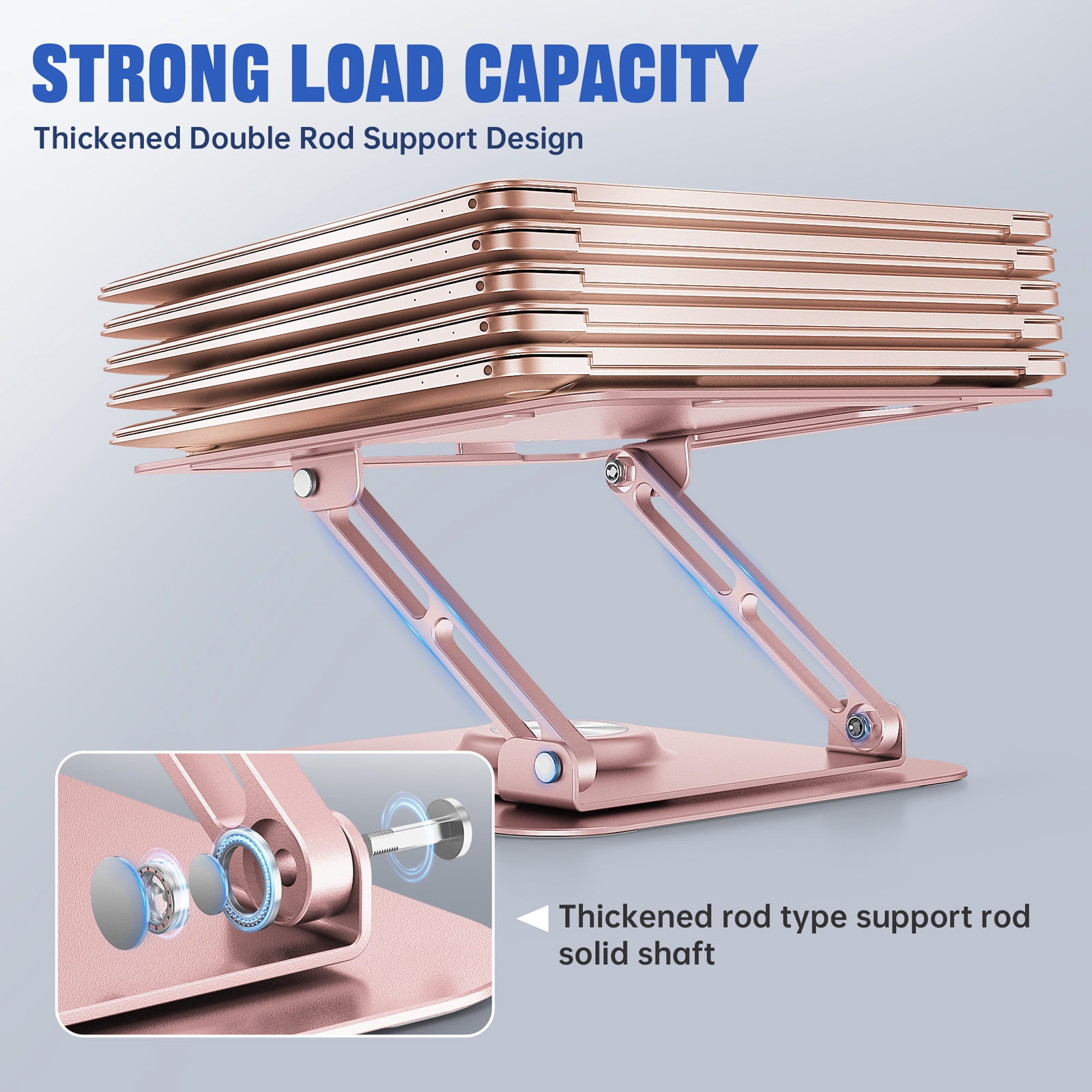 Laptop Stand for Desk, JOYEKY Aluminium Alloy 360°  Adjustable Ergonomic Riser for 10-16" Laptops