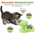 thumbnail image 2 of Juguete interactivo para gatos, molino de viento giratorio, juguete para gatos, juguete para masticar, tocadiscos, cepillo para el pelo, juguetes para mascotas, hierba gatera para gatos, verde TUNC Sencillez, 2 of 5